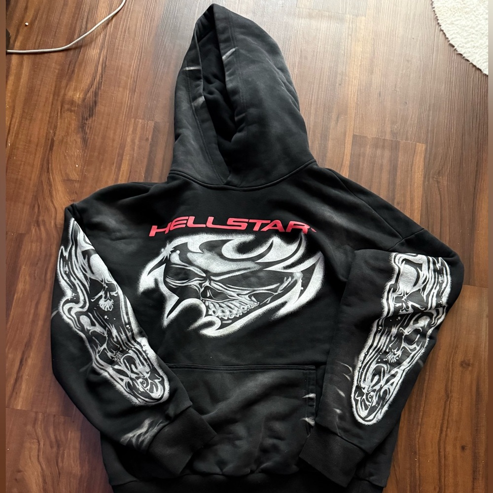 Hellstar Black Graphic Hoodie